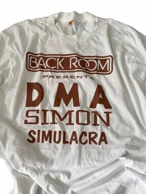 Vintage Back Room DMA Simon Simulacra Graphic T-Shirt XL Screen Stars USA 80s